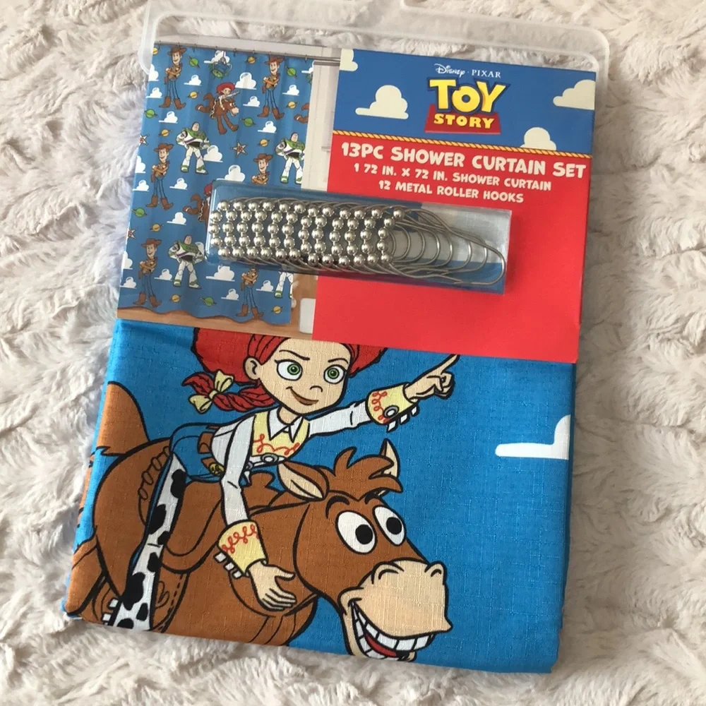 Disney Toy Story Kids Shower Curtain Set
